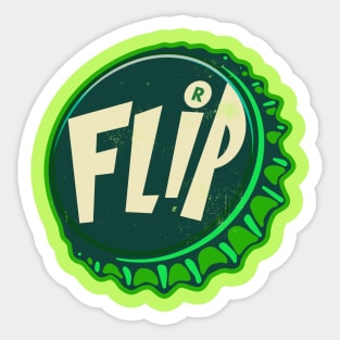 Vintage Flip Soda Bottlecap Sticker